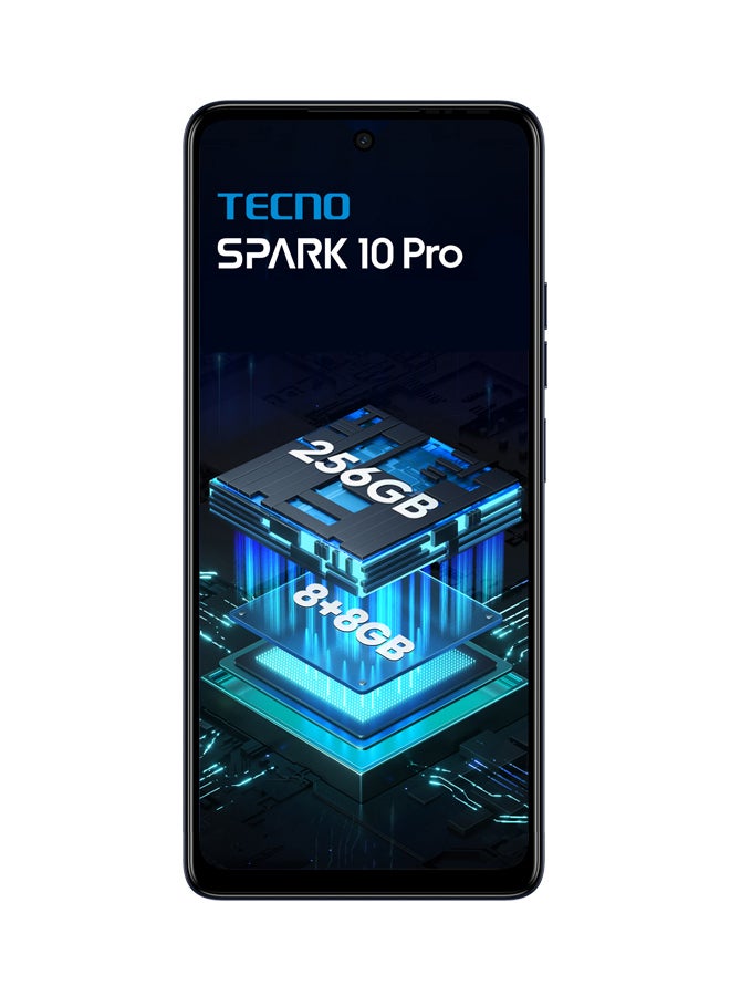 تكنو هاتف Spark 10 Pro بشاشة 6.8 بوصة وذاكرة داخلية سعة 128 جيجابايت وذاكرة وصول عشوائي سعة 8 جيجابايت ويدعم تقنية 4G - إصدار عالمي - Image 2
