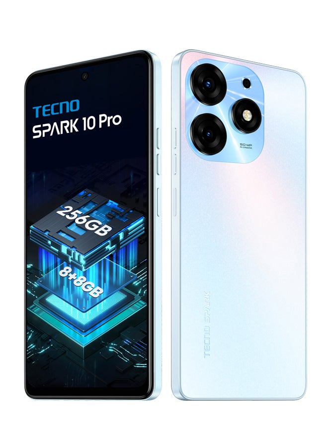تكنو هاتف Spark 10 Pro بشاشة 6.8 بوصة وذاكرة داخلية سعة 128 جيجابايت وذاكرة وصول عشوائي سعة 8 جيجابايت ويدعم تقنية 4G - إصدار عالمي - Image 5