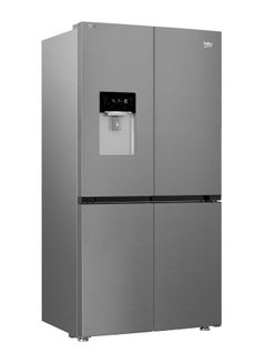 Beko Refrigerator Side X Side 565 Liter Nofrost Digital With Water Dispenser Stainless Gne134626Zxh GNE134626ZXH Silver  - Image 2