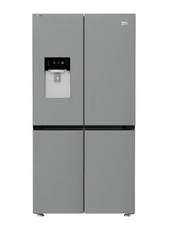 Beko Refrigerator Side X Side 565 Liter Nofrost Digital With Water Dispenser Stainless Gne134626Zxh GNE134626ZXH Silver  - Image 1