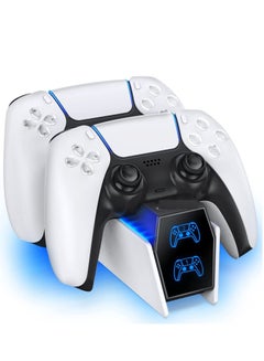 Oivo PS5 Charging Station, OIVO 2H Fast PS5 Controller Charger for PlayStation 5 Dual sense Controller, Upgrade PS5 Charging Dock with 2 Types of Cable, PS5 Charger for Dual PS5 Controller  - Image 1