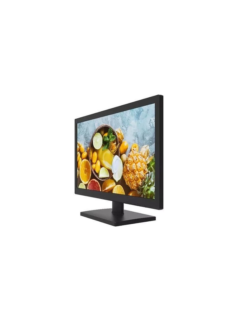 HIKVISION - Hikvision DS-D5019QE-B 19-inch LED-backlit monitor, suitable for all uses, computer and PlayStation, with two VGA and HDMI inputs, Full HD 1366 x 768 resolution black - Image 1