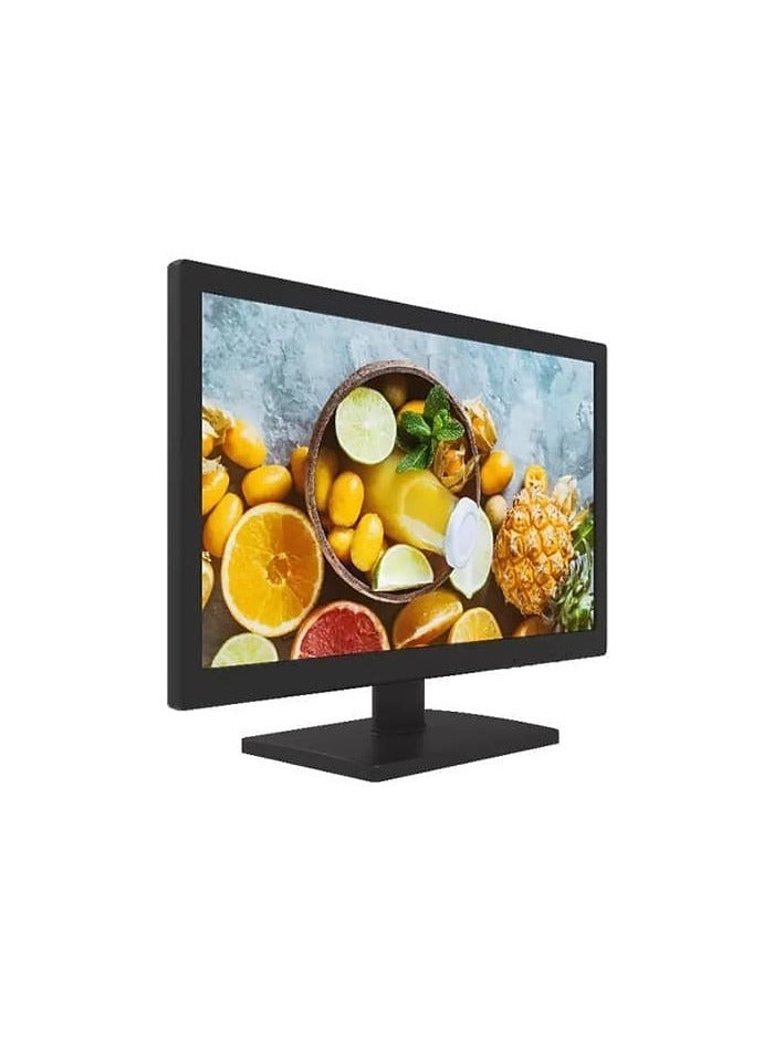 HIKVISION - Hikvision DS-D5019QE-B 19-inch LED-backlit monitor, suitable for all uses, computer and PlayStation, with two VGA and HDMI inputs, Full HD 1366 x 768 resolution black - Image 1