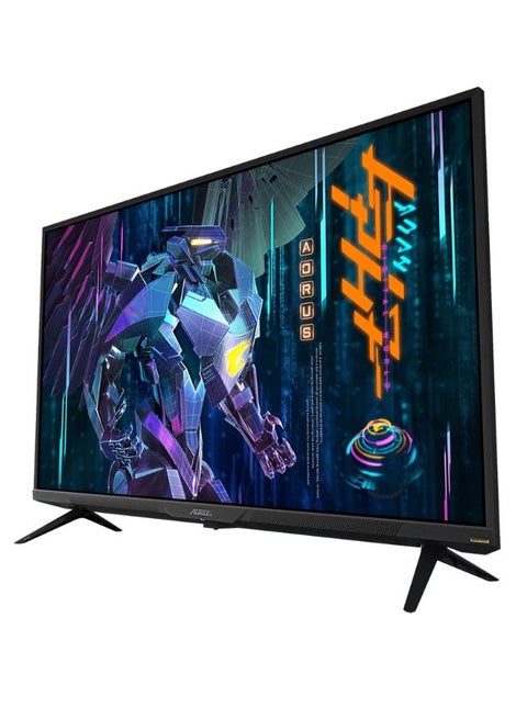 Gigabyte AORUS FV43U 43" 144Hz 2160p HBR3, NVIDIA G-SYNC Compatible, Exclusive Built-in ANC, 3840x2160 Display, 1ms Response Time, HDR, 96% DCI-P3, 1 DisplayPort 1.4, 2 HDMI 2.1, 2 USB 3.0, 1 USB C Black