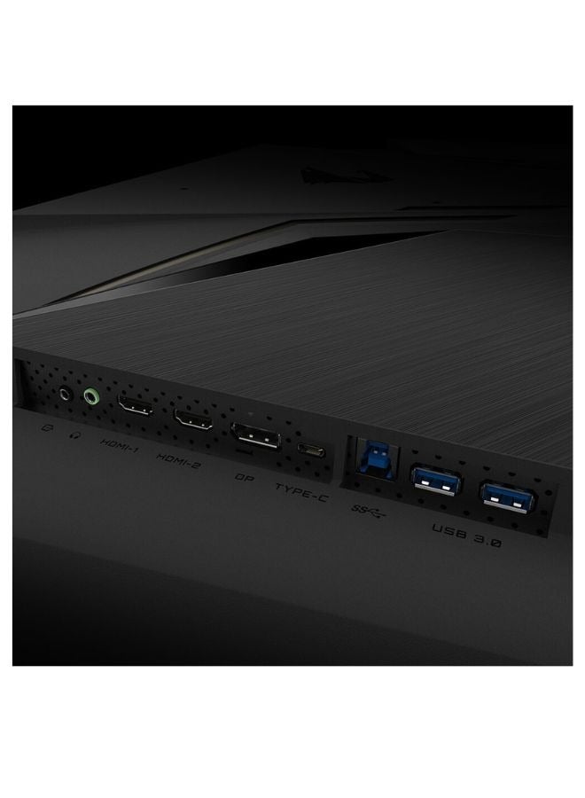 Gigabyte AORUS FV43U 43" 144Hz 2160p HBR3, NVIDIA G-SYNC Compatible, Exclusive Built-in ANC, 3840x2160 Display, 1ms Response Time, HDR, 96% DCI-P3, 1 DisplayPort 1.4, 2 HDMI 2.1, 2 USB 3.0, 1 USB C Black