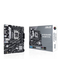 ASUS PRIME B760M-K D4 LGA 1700 Micro-ATX Motherboard, 2xDDR4 DIMM, Max 64GB Memory, PCIe 4.0 x16, Realtek 2.5Gb Ethernet, HDMI, VGA, USB 3.2 Gen 1, Aura Sync | 90MB1DS0-M1EAY0 