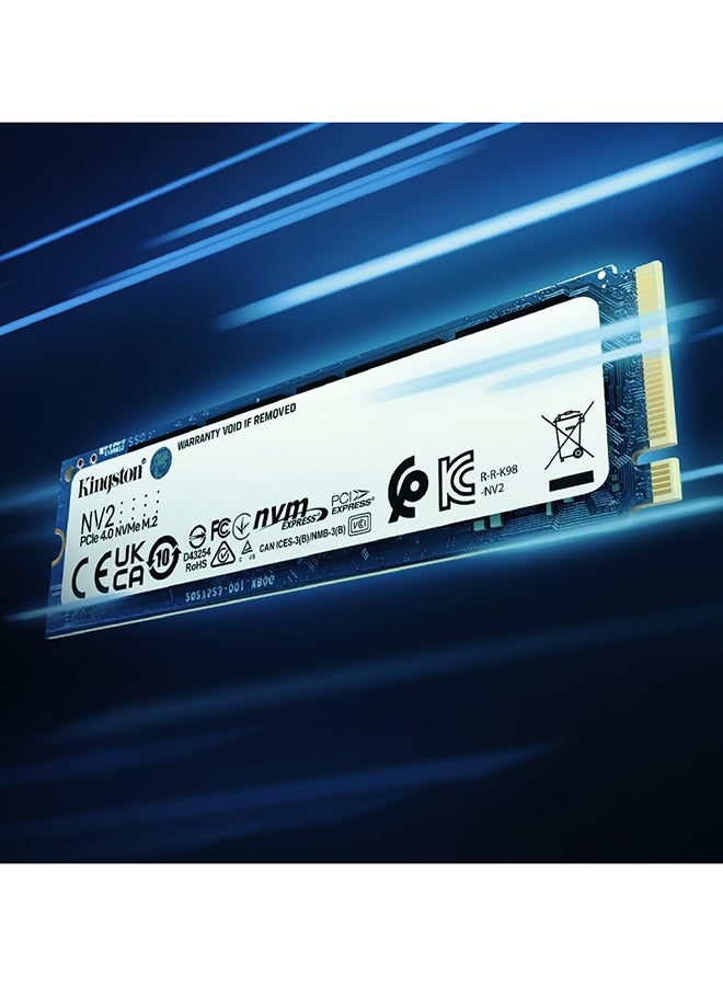 Kingston - NV2 4TB M.2 2280 NVMe Internal SSD, Up to 3500MB/s Read / 2800MB/s Write Speed, Gen 4x4 NVMe PCIe Performance, 2.17G Vibration Operating | SNV2S/4000G 4 TB - Image 1