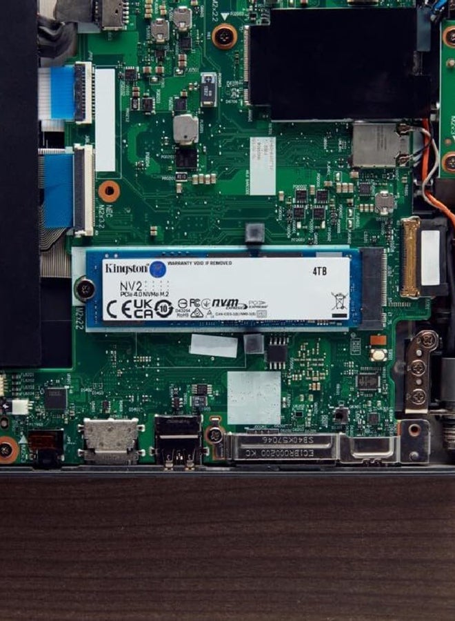 Kingston - NV2 4TB M.2 2280 NVMe Internal SSD, Up to 3500MB/s Read / 2800MB/s Write Speed, Gen 4x4 NVMe PCIe Performance, 2.17G Vibration Operating | SNV2S/4000G 4 TB - Image 1