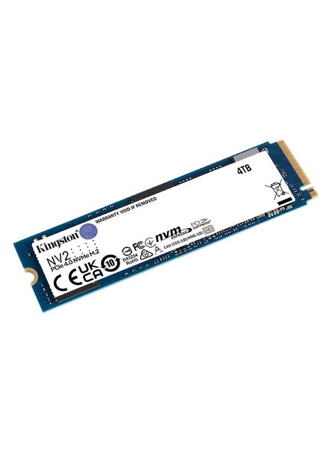 NV2 4TB M.2 2280 NVMe SSD داخلي، سرعة قراءة تصل إلى 3500 ميجابايت/ثانية / سرعة كتابة 2800 ميجابايت/ثانية، أداء Gen 4x4 NVMe PCIe، تشغيل اهتزاز 2.17 جيجا | SNV2S/4000G 4 تيرابايت