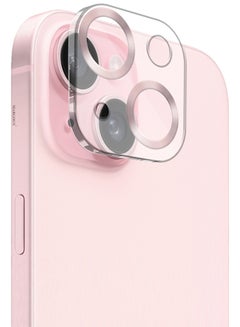 MARGOUN iPhone 15 Plus Camera Lens Protector Tempered Glass 9H Hardness Ultra HD Anti-Scratch Easy To Install Case Friendly Full Coverage Guard Rose Gold  - Image 1
