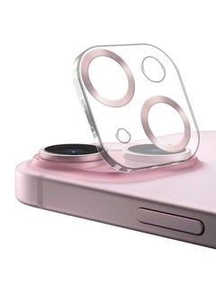 MARGOUN iPhone 15 Plus Camera Lens Protector Tempered Glass 9H Hardness Ultra HD Anti-Scratch Easy To Install Case Friendly Full Coverage Guard Rose Gold  - Image 2