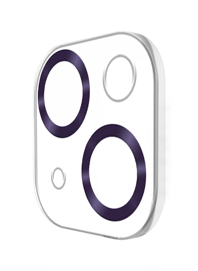 MARGOUN - iPhone 15 Plus Camera Lens Protector Tempered Glass 9H Hardness Ultra HD Anti-Scratch Easy To Install Case Friendly Full Coverage Guard Purple - Image 1