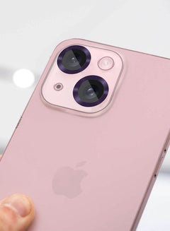 MARGOUN iPhone 15 Plus Camera Lens Protector Tempered Glass 9H Hardness Ultra HD Anti-Scratch Easy To Install Case Friendly Full Coverage Guard Purple  - Image 5