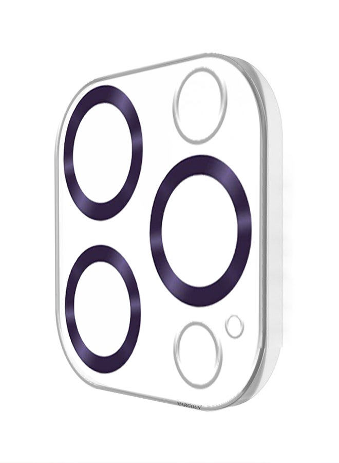 MARGOUN - iPhone 15 Pro Max Camera Lens Protector Tempered Glass 9H Hardness Ultra HD Anti-Scratch Easy To Install Case Friendly Full Coverage Guard Purple - Image 1