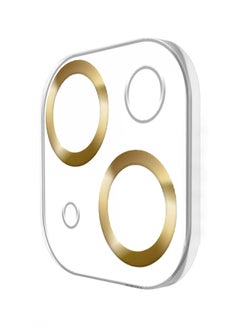 MARGOUN iPhone 15 Camera Lens Protector Tempered Glass 9H Hardness Ultra HD Anti-Scratch Easy To Install Case Friendly Full Coverage Guard Gold  - Image 4