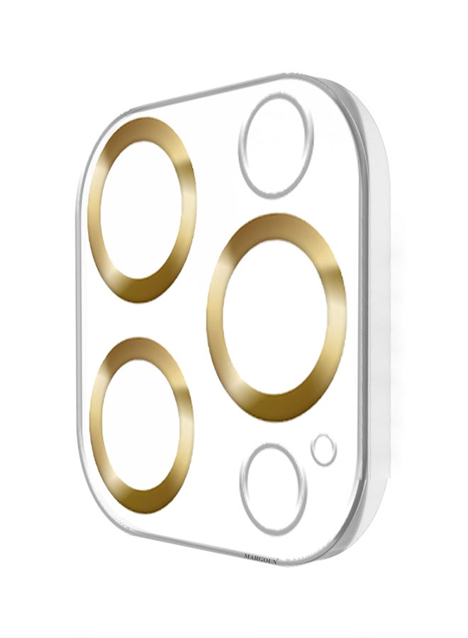 MARGOUN iPhone 15 Pro Max Camera Lens Protector Tempered Glass 9H Hardness Ultra HD Anti-Scratch Easy To Install Case Friendly Full Coverage Guard Gold - Image 4