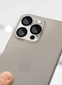 MARGOUN iPhone 15 Pro Camera Lens Protector Tempered Glass 9H Hardness Ultra HD Anti-Scratch Easy To Install Case Friendly Full Coverage Guard Black  - Image 5