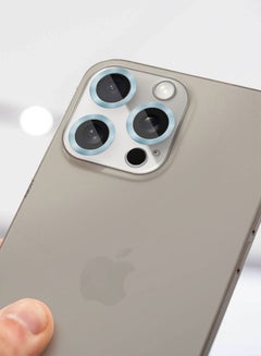 MARGOUN iPhone 15 Pro Camera Lens Protector Tempered Glass 9H Hardness Ultra HD Anti-Scratch Easy To Install Case Friendly Full Coverage Guard Seria Blue  - Image 5