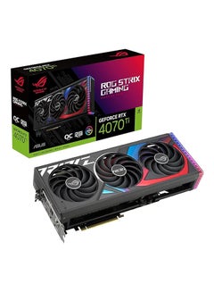 ROG Strix NVIDIA GeForce RTX 4070 Ti OC Edition Gaming Graphics Card (PCIe 4.0, 12GB GDDR6X, HDMI 2.1a, DisplayPort 1.4a), BLACK Black