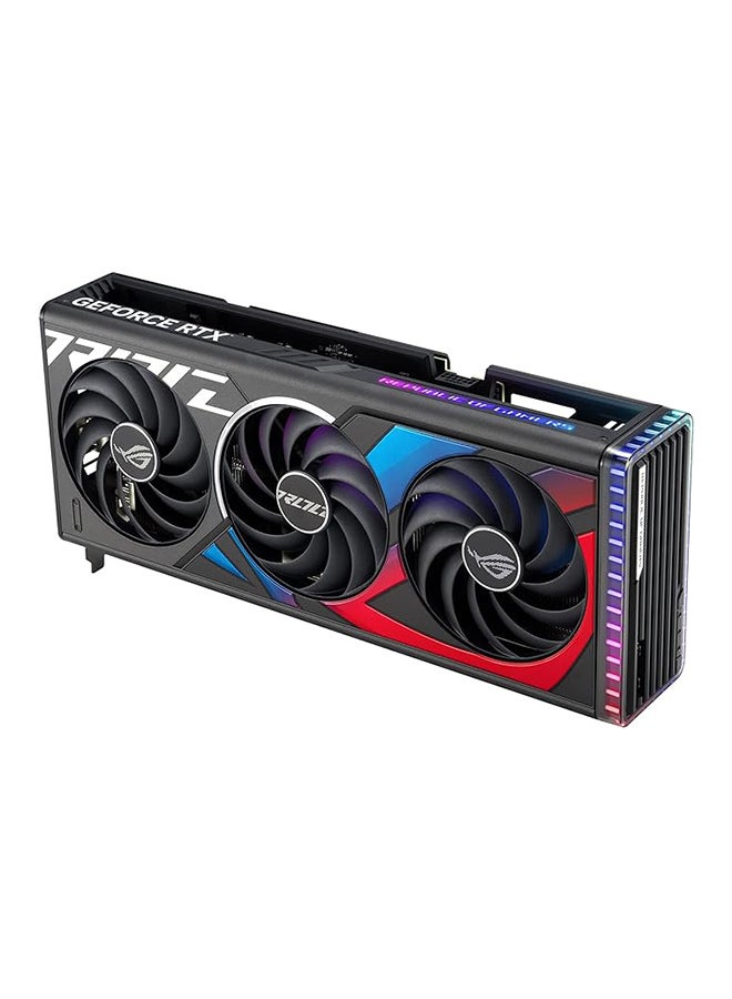 ASUS - ROG Strix NVIDIA GeForce RTX 4070 Ti OC Edition Gaming Graphics Card (PCIe 4.0, 12GB GDDR6X, HDMI 2.1a, DisplayPort 1.4a), BLACK Black - Image 1