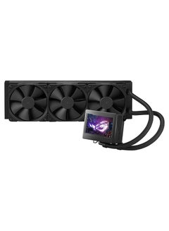 ASUS ROG Ryujin III 360 all-in-one liquid CPU cooler with 3.5" LCD, Asetek 8th gen pump, pump embedded fan and 3x Noctua 2000 PWM 120mm radiator fans Black  - Image 2