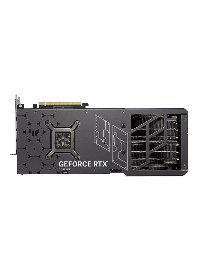 TUF-RTX-4090-O24G-GAMING OC Edition Graphic Card, 24GB GDDR6X 384-bit Memory, 2565 MH Boost Clock, 16384 Cuda Cores, 21 Gbps, 3.65 Slot, PCI 4.0, OpenGL4.6 | 90YV0IE0-M0NA00 Black