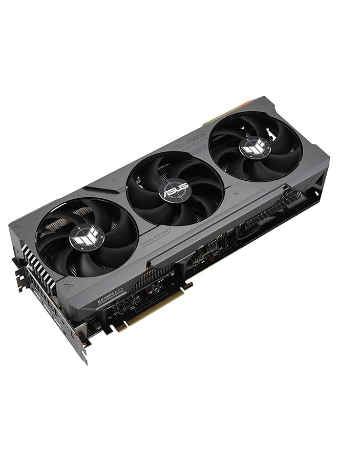 TUF-RTX-4090-O24G-GAMING OC Edition Graphic Card, 24GB GDDR6X 384-bit Memory, 2565 MH Boost Clock, 16384 Cuda Cores, 21 Gbps, 3.65 Slot, PCI 4.0, OpenGL4.6 | 90YV0IE0-M0NA00 Black