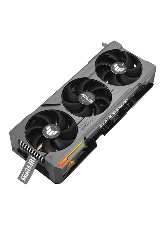 TUF-RTX-4090-O24G-GAMING OC Edition Graphic Card, 24GB GDDR6X 384-bit Memory, 2565 MH Boost Clock, 16384 Cuda Cores, 21 Gbps, 3.65 Slot, PCI 4.0, OpenGL4.6 | 90YV0IE0-M0NA00 Black