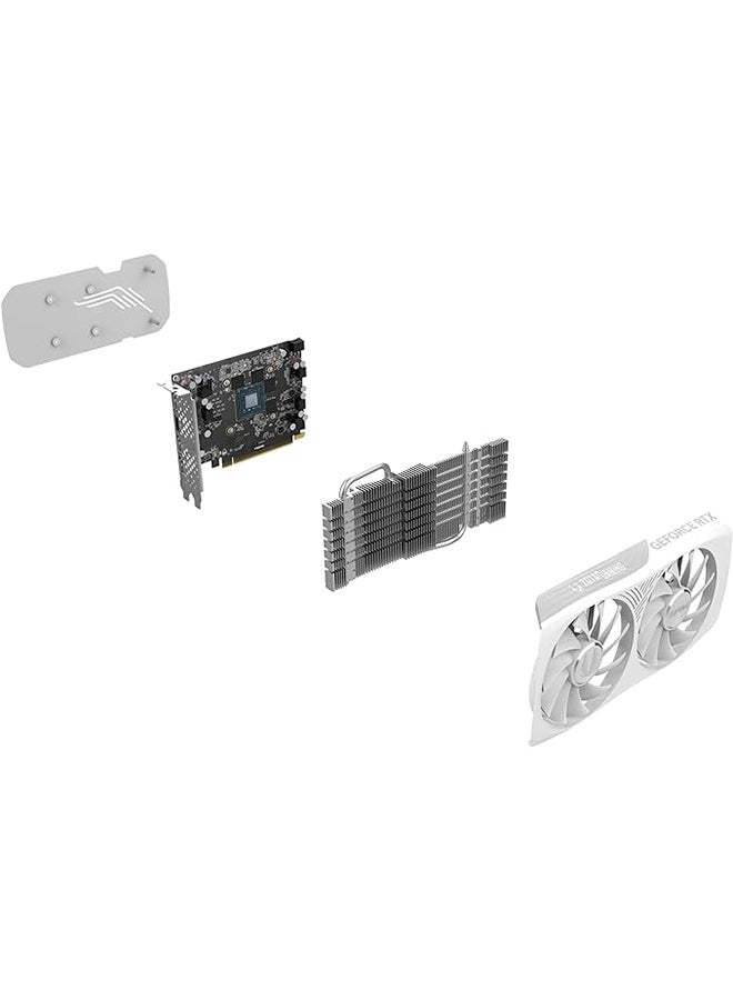 ZOTAC Gaming GeForce RTX 4060 8GB Twin Edge OC White Edition DLSS 3 8GB GDDR6 128-bit 17 Gbps PCIE 4.0 Compact Gaming Graphics Card, ZT-D40600Q-10M Black - Image 4