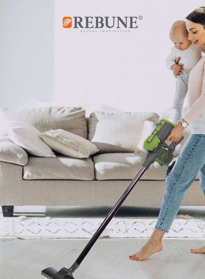 ريبون مكنسة كهربائية سلكية خفيفة الوزن ,تنظيف قوي للعديد من الاسطح، بدون كيس سهلة التفريغ بفلتر قابل للغسل 0.8 L 600 W RE-9-022 - Image 4