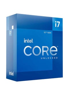 إنتل Intel Core i7-12700K Gaming Desktop Processor with Integrated Graphics and 12 (8P+4E) Cores up to 5.0 GHz Unlocked  LGA1700 600 Series Chipset 125W Blue 