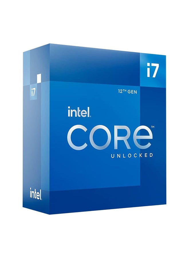 Intel - Core i7-12700K LGA 1700 12th Gen Processor, Dual-Channel DDR5-4800 Memory, 3.6 GHz P-Core Clock Speed, 25MB Cache Memory, Unlocked for Overclocking, Box Blue - Image 1