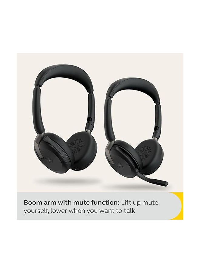 Evolve2 65 Flex، Link380a MS ستيريو، أسود كبير