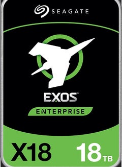 Seagate Exos X18 18TB 512e/4Kn SATA III 6 Gb/s 3.5" Internal Hard Drive, Data Transfer Speeds Up to 270 MB/s, 7200 RPM Speed, 256MB Cache, Fast Format 2,500,000 Hours MTBF | ST18000NM000J 18 TB  - Image 1