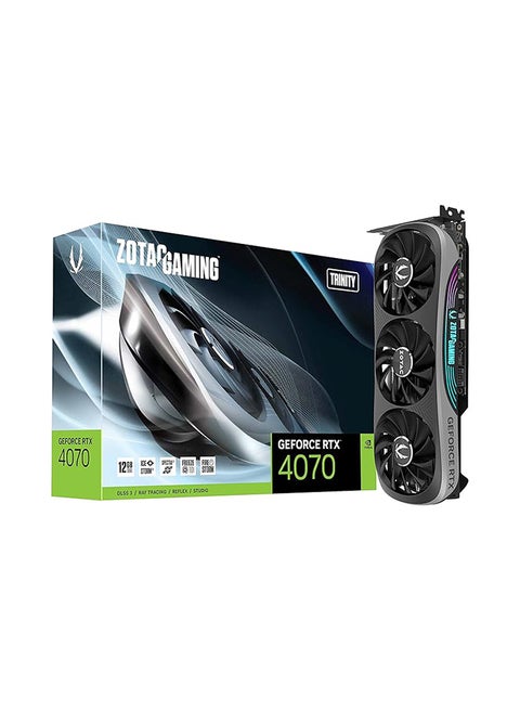 Gaming GeForce RTX 4070 Trinity DLSS 3 12GB GDDR6X 192-bit 21 Gbps PCIE 4.0 Gaming Graphics Card, IceStorm 2.0 Advanced Cooling, Spectra 2.0 RGB Lighting, ZT-D40700D-10P Black