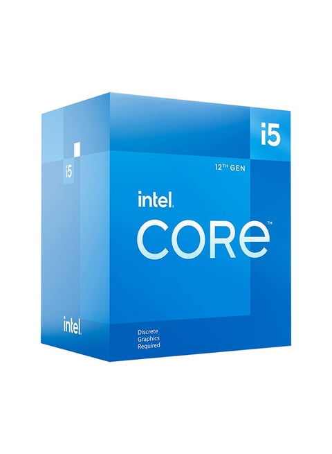 Core i5-12400F 12th Gen Alder Lake Desktop Processor, 6 Total Cores, 12 Threads, 18 MB Cache, 2.5 GHz Base Frequency, LGA 1700 Socket, 65W Power, 128 GB Max Memory Size, Box Blue