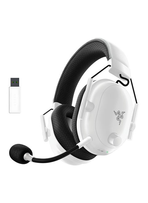 BlackShark V2 Pro Wireless Gaming Headset 2023 Edition: 50MM Titanium Drivers - HyperClear Super Wideband Mic - Noise-isolating Earcups - Ultra-Soft Memory Foam - 70 Hour Battery Life White