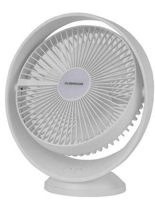 8" Rechargeable Table Fan, Working Time up to 9 Hours, 3 Speed Controls, High Performance Battery, 2 Years Warranty OMF1850 White - pnsku/N70023249V/45/_/1699610631/34e71b82-7ee1-4228-8ffe-daf7ec39a997