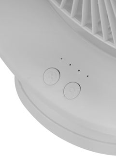 Olsenmark 8" Rechargeable Table Fan, Working Time up to 9 Hours, 3 Speed Controls, High Performance Battery, 2 Years Warranty OMF1850 White  - Image 3