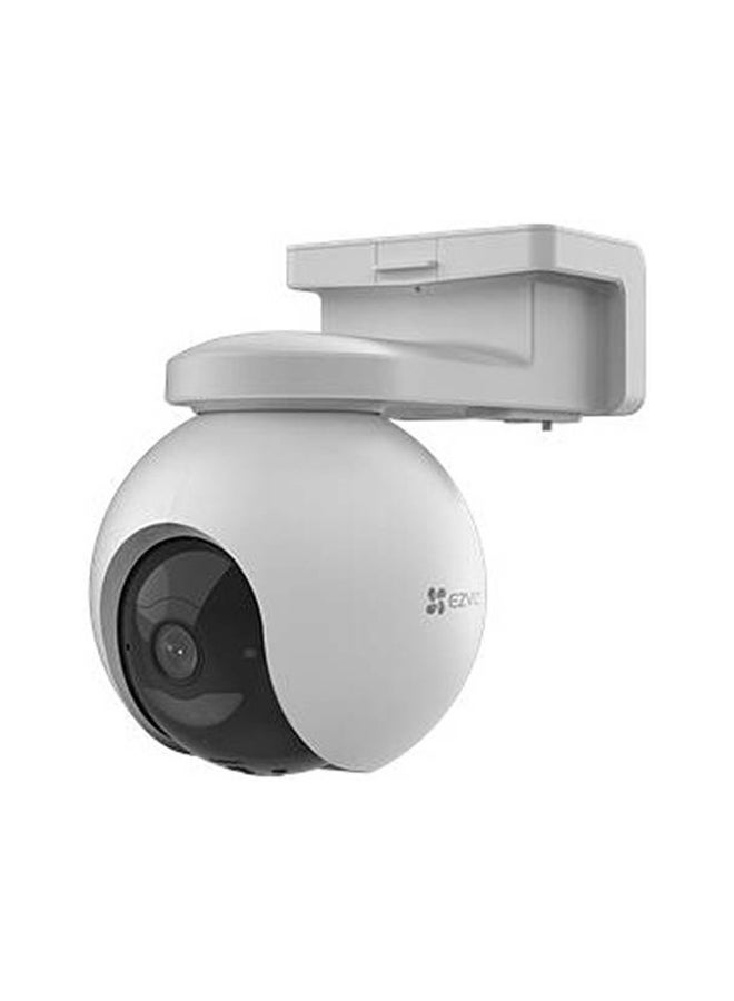 إيزفيز كاميرا بطارية 3MP 4G 2K قابلة للإمالة 360 درجة تعمل مع لوحة شمسية بيضاء - Image 1