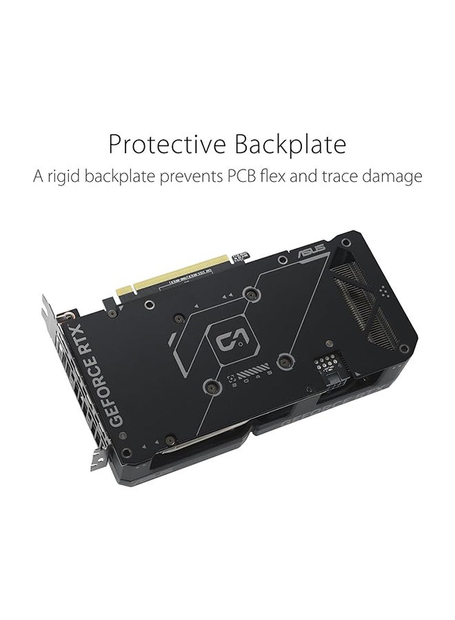 ASUS - Dual GeForce RTX 4060 EVO OC Graphics Card, 8GB GDDR6 128-bit Memory, 2535 MHz OC Boost Clock, 17 Gbps Memory Speed, PCI E 4.0, DisplayPort 1.4a / HDMI 2.1a | 90YV0JC7-M0NA00 Black - Image 1