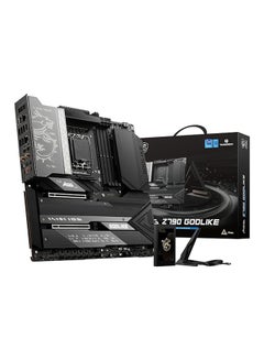 MEG Z790 GODLIKE Motherboard E-ATX - Supports Intel Core 12/13th Gen Processors, LGA 1700, DDR5 Boost (7800+MHz/OC), 2 x PCIe 5.0 x16, 1 x M.2 Gen5, 5 x M.2 Gen4, 2.5Gbps LAN, Wi-Fi 6E Black