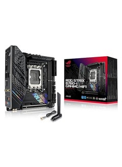ASUS ROG STRIX B760-I GAMING WIFI LGA1700 Mini-ITX Motherboard, Intel B760 Chipset, 2 x DDR5 DIMM, Max 64GB Memory, Wi-Fi 6, PCI-Express x16, HDMI, DP USB 3.2/ USB 2.0 Black  - Image 1