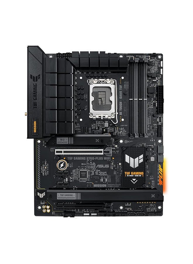 ASUS TUF Gaming B760-PLUS Wi-Fi, Intel 12th and 13th Gen, LGA 1700 ATX Motherboard, PCIe 5.0, 3xPCIe 4.0 M.2 Slots, DDR4, 2.5Gb LAN- Black  - Image 3