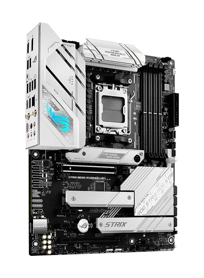 ASUS - Rog Strix B650-A Gaming Wi-Fi ATX DDR5 Motherboard, AMD Socket AM5, B650 Chipset, 2.5Gb Ethernet, Bluetooth, WiFi 6E 6GHz, Max 128GB 4xDIMM Memory, PCIe 4.0x16, 3xM.2 Slot | 90MB1BP0-M0EAY0 Black - Image 1