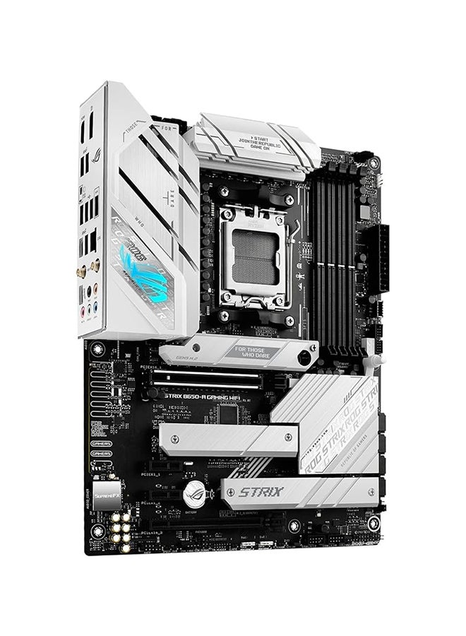 ASUS - Rog Strix B650-A Gaming Wi-Fi ATX DDR5 Motherboard, AMD Socket AM5, B650 Chipset, 2.5Gb Ethernet, Bluetooth, WiFi 6E 6GHz, Max 128GB 4xDIMM Memory, PCIe 4.0x16, 3xM.2 Slot | 90MB1BP0-M0EAY0 Black - Image 1