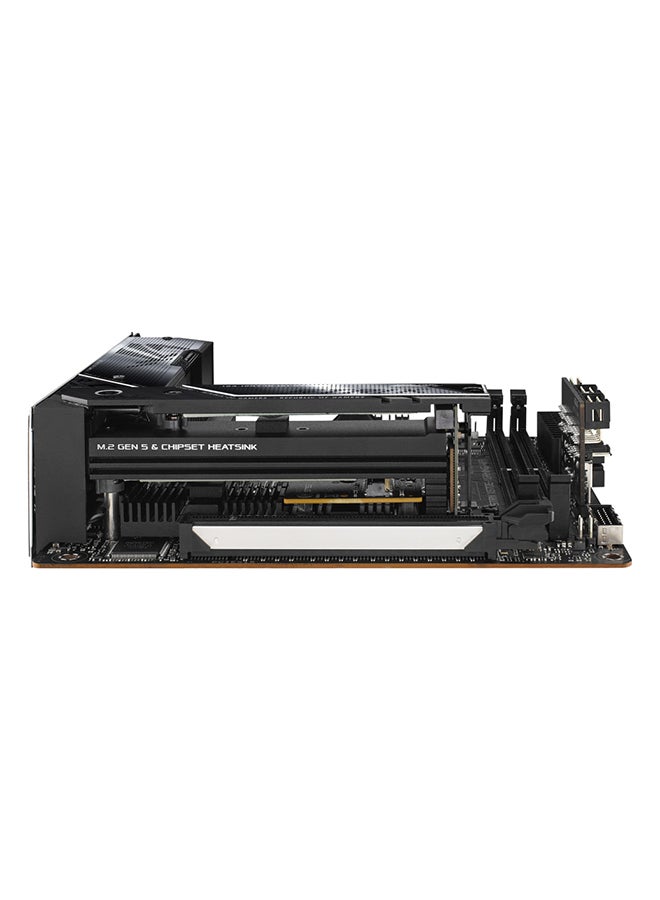 ASUS - Rog Strix X670E-I Gaming Wifi Mini-ITX Motherboard, AMD AM5 Socket, AMD X670 Chipset, 2xDIMM, Max 64GB DDR5, WiFi 6E 6GHz, 2xM.2 Slots,1xPCIe 5x16, 1x HDMI/2xUSB4 | 90MB1B70-M0EAY0 Black - Image 1