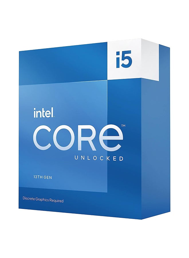 إنتل - معالج سطح المكتب Core i5-13600KF 14 نواة (6 نواة P + 8 نواة إلكترونية) ذاكرة تخزين مؤقت 24 ميجابايت، حتى 5.1 جيجا هرتز أزرق - Image 1