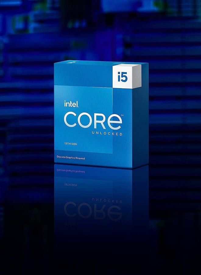 إنتل - معالج سطح المكتب Core i5-13600KF 14 نواة (6 نواة P + 8 نواة إلكترونية) ذاكرة تخزين مؤقت 24 ميجابايت، حتى 5.1 جيجا هرتز أزرق - Image 1