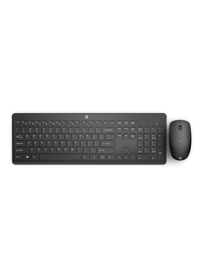 HP 230 Wireless Keyboard and Mouse Combo Set, 1600 Dpi, English, 18H24AA Black  - Image 1